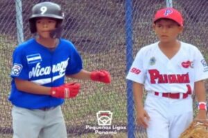 Panamá no pudo contra Nicaragua en el torneo infantil. Foto: @pequeñasligaspanama